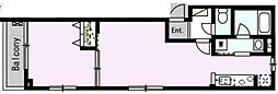 MDM柿の木坂 1LDKの間取図画像