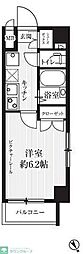 HF武蔵小山レジデンス 1Kの間取図画像