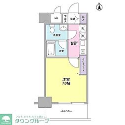 セレーノ品川 1Kの間取図画像