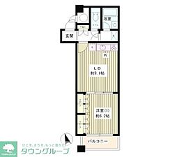 ニチレイ明石町ビル 1DKの間取図画像