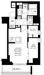 クレヴィア本郷春日ステーションフロント 1LDKの間取図画像