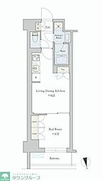 Brilliaist池尻大橋 1LDKの間取図画像