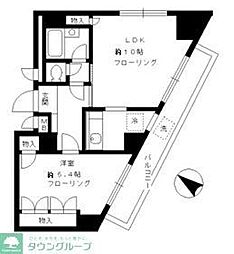 エフアイビル 1LDKの間取図画像