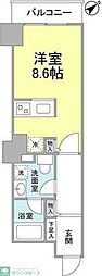 TKフラッツ渋谷 ワンルームの間取図画像