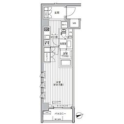 プラネソシエ大森山王 1Kの間取図画像