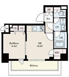 S-RESIDENCE錦糸町South 1LDKの間取図画像