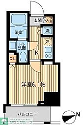レジデンス大森 1Kの間取図画像