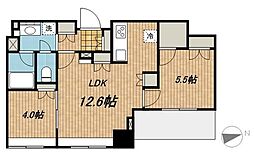 リビオレゾン品川戸越 2LDKの間取図画像