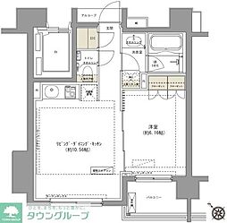 ガーデニア赤坂 1LDKの間取図画像