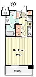 willDo清澄 1Kの間取図画像