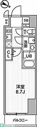 ALTERNA北品川 1Kの間取図画像