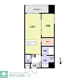 TAZBuliding 1LDKの間取図画像