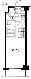 フレンシア麻布十番ノース 1Kの間取図画像