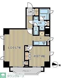 CITYSPIRE半蔵門 2LDKの間取図画像
