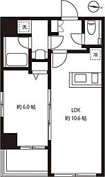 ブルーミング西麻布 1LDKの間取図画像