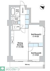 物件の間取り