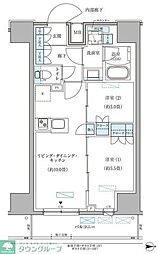 パークアクシス住吉ガーデンスクエア 2LDKの間取図画像