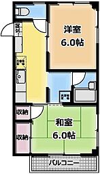 グリーンアネックス 2Kの間取図画像