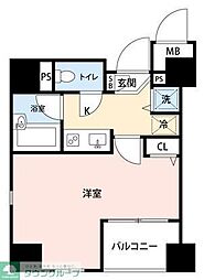 パレステュディオ三番町2 1Kの間取図画像