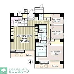 物件の間取り