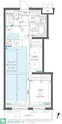 大田区大森中3丁目マンション 2LDKの間取図画像