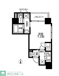 LiveCasa早稲田 1Kの間取図画像