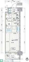アクサス東京イースト 1Kの間取図画像