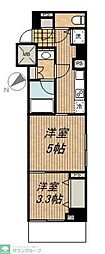 ガーラヒルズ不動前 2Kの間取図画像