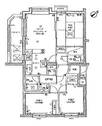 ロイヤルシャトー南大泉 3DKの間取図画像