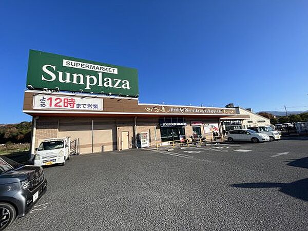 周辺：【スーパー】SUPERMARKET Sunplaza(スーパーマーケットサンプラザ) 河南町芸大前店まで1233ｍ