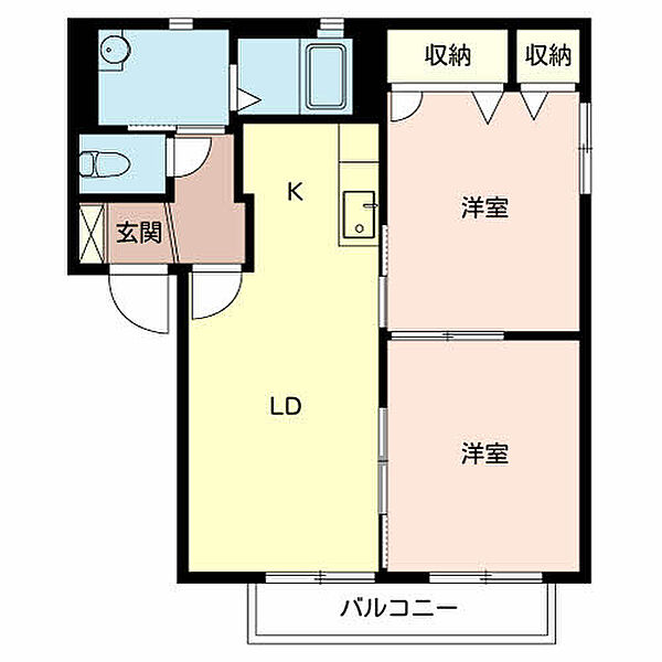 レイクサイド・イースト ｜大阪府堺市東区野尻町(賃貸アパート2LDK・2階・49.25㎡)の写真 その6