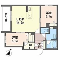 Songline  ｜ 大阪府堺市中区深井東町（賃貸アパート2LDK・2階・62.35㎡） その2