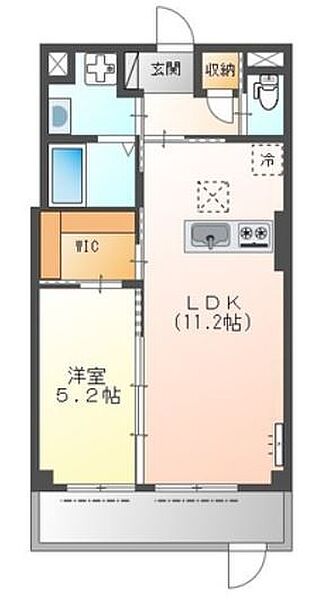 N.MAISON ｜大阪府大阪狭山市東茱萸木1丁目(賃貸アパート1LDK・3階・42.50㎡)の写真 その6