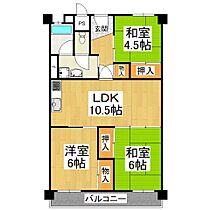 泉北若松台ＡＢ住宅　壱号棟  ｜ 大阪府堺市南区若松台1丁（賃貸マンション3LDK・2階・66.30㎡） その2