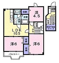 メトロノームA棟  ｜ 大阪府南河内郡河南町大字一須賀（賃貸アパート3LDK・2階・65.57㎡） その2