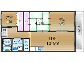 メイゾン南高槻  ｜ 大阪府高槻市芝生町４丁目（賃貸マンション3LDK・2階・58.00㎡） その2