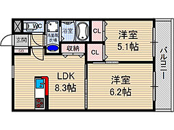 シャーメゾンわかば 2階