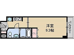 エミネンス南茨木2番館 1階1Kの間取り