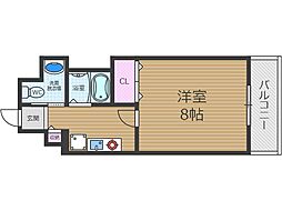 シプレス 1Kの間取図画像