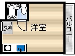 タウン穂積 ワンルームの間取図画像
