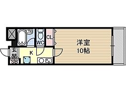 孝成ビル 1Kの間取図画像