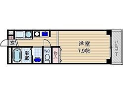 セントーレア 1Kの間取図画像