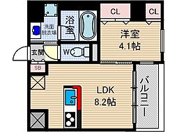 コルテ・ビラージュ 1LDKの間取図画像