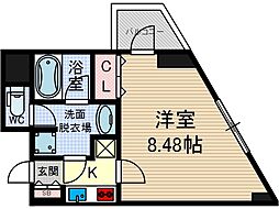 ネオパレス南茨木 1Kの間取図画像