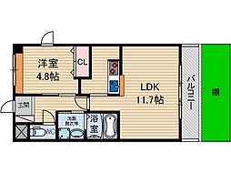 グランチェスタ 1LDKの間取図画像
