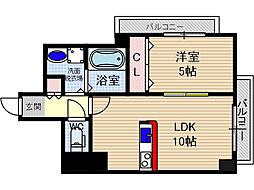 リアン・ル・レーヴ 1LDKの間取図画像