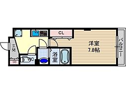MASUno茨木 1Kの間取図画像