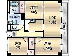 マンション・フオルツーナ 3LDKの間取図画像