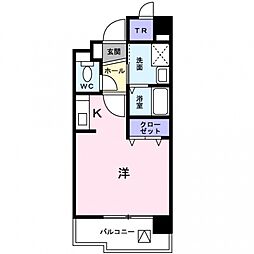 一風館 1Kの間取図画像