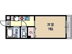 エルトベール 1Kの間取図画像